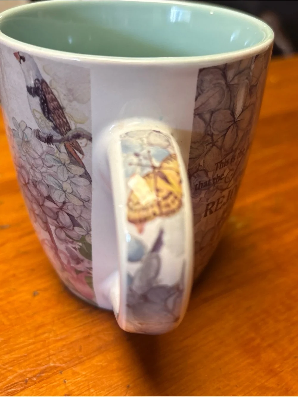 Inspirational Scripture Coffee Mug with Light Blue Interior